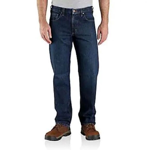 Carhartt 5 pocket relaxed fit Work Jeans Mens Sz 40 W 34” Inseam - Picture 1 of 6
